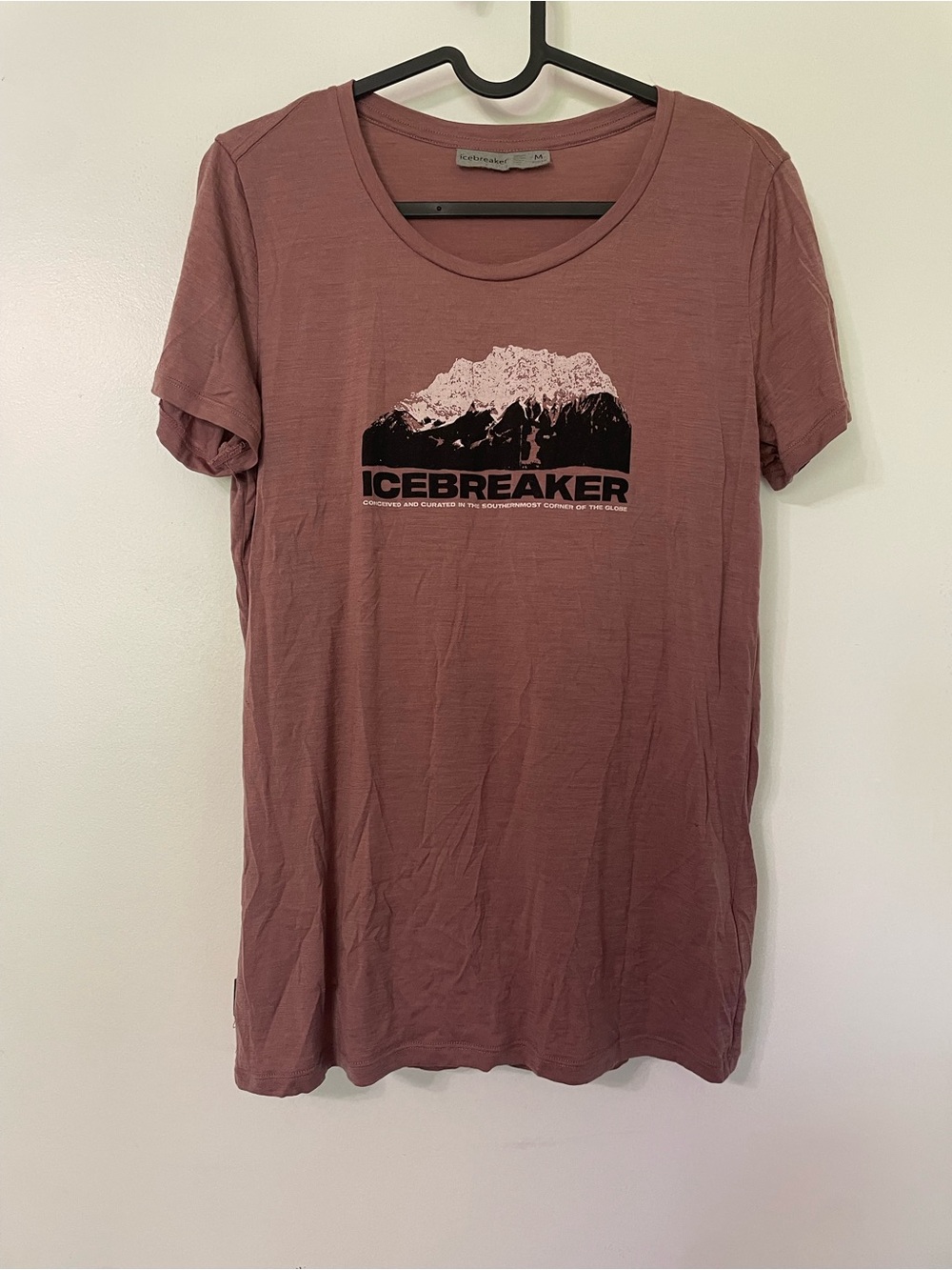 Icebreaker Women’s Short Sleeve Graphic Tee - Mauve Size S